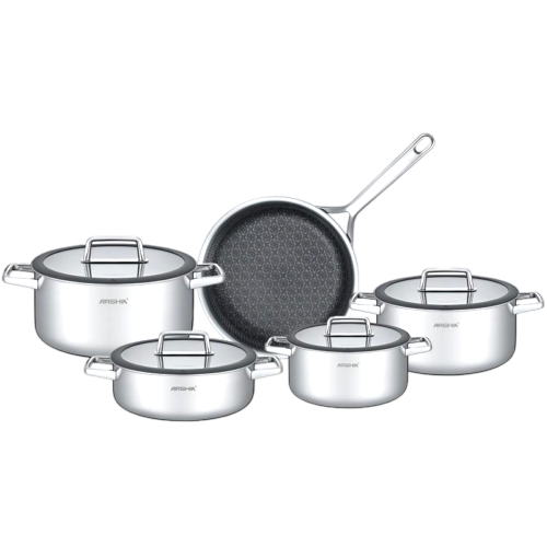 سرویس استیل قابلمه لیزری عرشیا مدل SS050-3543