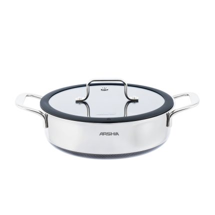 ماهیتابه دو دسته ۲۴ سانت کف لیزری عرشیا مدل SS622-3699